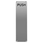 ASEC 75mm Wide Stainless Steel "Push" Finger Plate - 300mm X 75mm "Push" - AS4513 