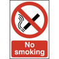ASEC "No Smoking" 200mm X 300mm PVC Self Adhesive Sign - Option 1 - 550 