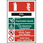 ASEC Fire Extinguisher 200mm X 300mm PVC Self Adhesive Sign - CO2 - 1362 