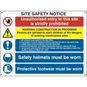 ASEC Composite Site Safety Poster 800mm X 600mm PVC Sign - Single Poster - 4550 