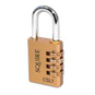 Squire 4 Wheel Brass Open Shackle Combination Padlock - 40mm KD Visi - CSL1 