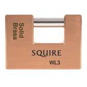 Squire WL Series Brass Sliding Shackle Padlock - 90mm KD Visi - WL3 