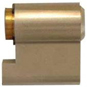 EVVA A5 HPM Padlock Insert - 2 Bitted - Polished Brass 1 Bit - L12722 