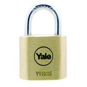 YALE 110 Brass Open Shackle Padlock - 25mm KD Visi - DISCONTINUED - P110 