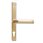 HOPPE UPVC Lever Door Furniture To Suit Fullex C/w Snib - 68mm Centres Gold - 117/363M 