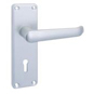 UNION 681 Swallow Plate Mounted Lever Furniture - Anodised Silver Lever Lock Boxed - 681-06-2 