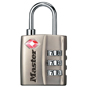 Master Lock 4680 TSA Combination Luggage Padlock - Nickel Plated KD Visi - 4680 
