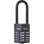 Squire CP50 Series 50mm Steel Shackle Combination Padlock - KD 64mm Long Shackle Visi - CP50-2.5 