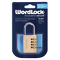 ERA Wordlock Brass Open Shackle Sports Combination Padlock - KD Visi - WL-PL-056-SL 