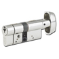 YALE Anti-Snap Euro Key & Turn Cylinder - 80mm - 40/40 Nickel Plated - E40/K40 NP 