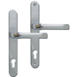 ASEC 92 Lever/Lever UPVC Furniture - 240mm Backplate - Chrome - DHIMPECHLL 