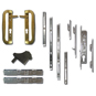 MILA Fearless Complete Patio Lock Door Kit - Gold - FLIPEG 