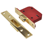 UNION J2100S Strongbolt 5 Lever Deadlock - 64mm Polished Lacquered Brass KD Visi - Y2100S PL 63MM 