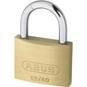 ABUS 55 Series Brass Open Shackle Padlock - 58mm KA (5601) - 55/60 KA 5601 