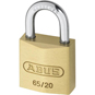 ABUS 65 Series Brass Open Shackle Padlock - 20mm Twin Pack Visi - 65/20 Twins C 
