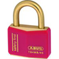 ABUS T84MB Series Brass Open Shackle Padlock - 43mm Brass Shackle KA (8404) Red - T84MB/40KA 8404 Red 