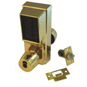 KABA 1000 Series 1041B Digital Lock Knob Operated With Key Override & Passage Set - Polished Bra - 1041B-03 