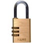 Squire 3 Wheel Brass Open Shackle Combination Padlock - 30mm KD Visi - CTL1 