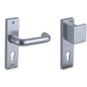 UNION 630-16 Plate Mounted Escape Lever & Pad Furniture - Anodised Silver Right Hand - 630-16-3 