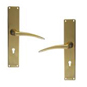 FRANK ALLART 1189 Plate Mounted Lever Furniture To Suit Chubb 3K70 - Polished Brass - 1189 