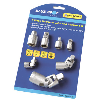 7PCE UNIVERSAL JOINT AND ADAPTOR SET - 02076