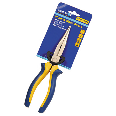 8 INCH LONG NOSE PLIERS WITH HEAVY DUTY H - 08188