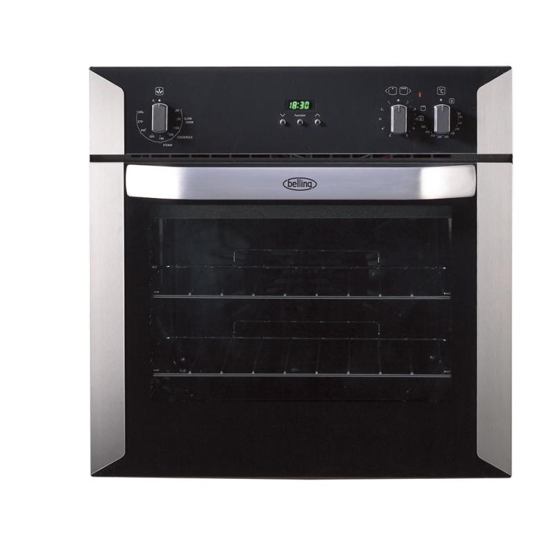 Belling Builtin Fanned Single Oven, Side Opening Stainless Steel