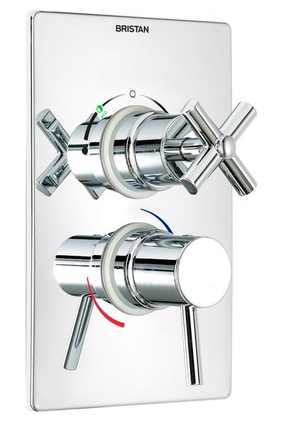 Bristan Quadrant Thermostatic Recessed Shower with Integral Diverter - QT TSHCDIV C - QTTSHCDIVC