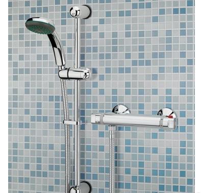 Bristan Solo Thermostatic Bar Shower valve With Adjustable Shower Kit - SO SHXAR C - DISCONTINUED - SOSHXARC