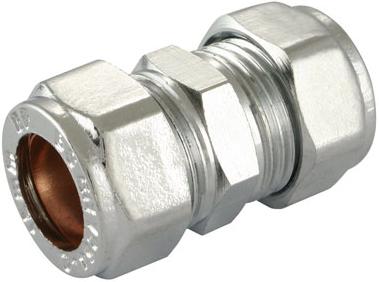 22mm Chrome Plated Compression Couplings