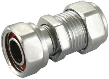 22mm x 3/4" Chrome Plated Compression Straight Tap Connectors