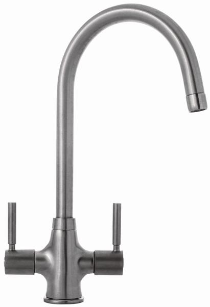 Smart4Kitchens Cristol Brushed Steel Mixertap - C95019 - DISCONTINUED  - SOLD-OUT!! 