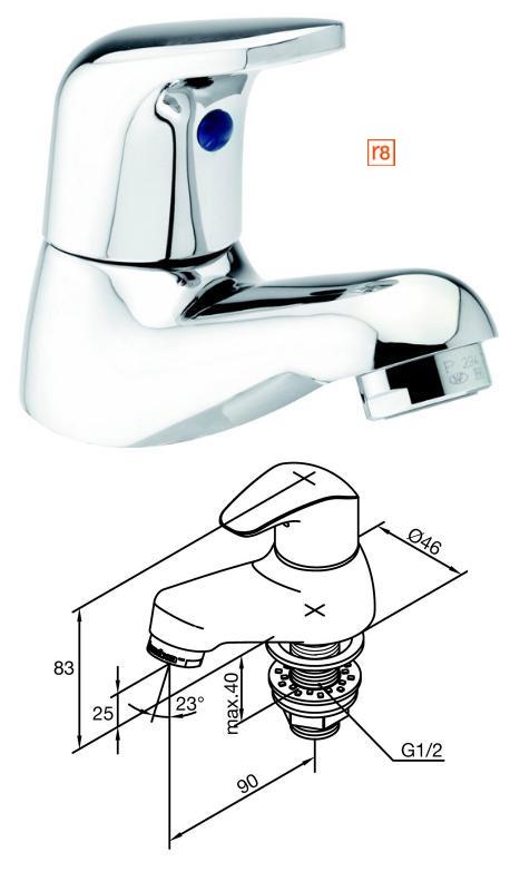 Damixa - Space Basin Taps 10830 (Hot/Cold) - TB100041 - SOLD-OUT!!