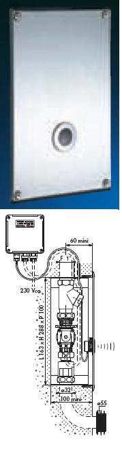 Tempomatic Recessed WC Wall Plate 320x200 - DD 463326