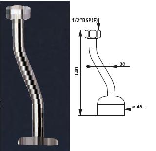 Urinal Neck Tube 1/2" BSP(F) Diameter (  ) 40 - DD 755000