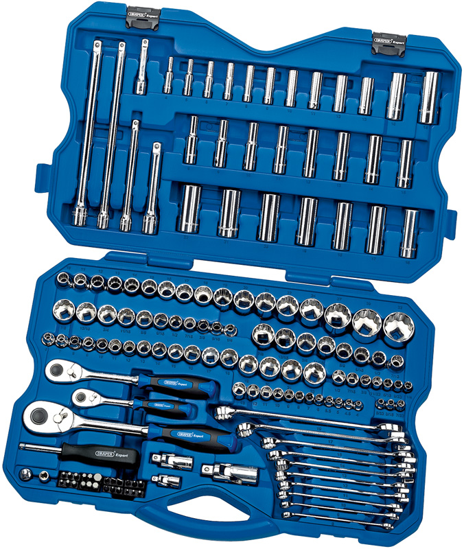 Expert 150 Piece 1/4, 3/8, 1/2" Square Drive Tool Kit - 02365 