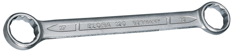 16mm X 17mm Elora Flat Metric Ring Spanner - 02448 