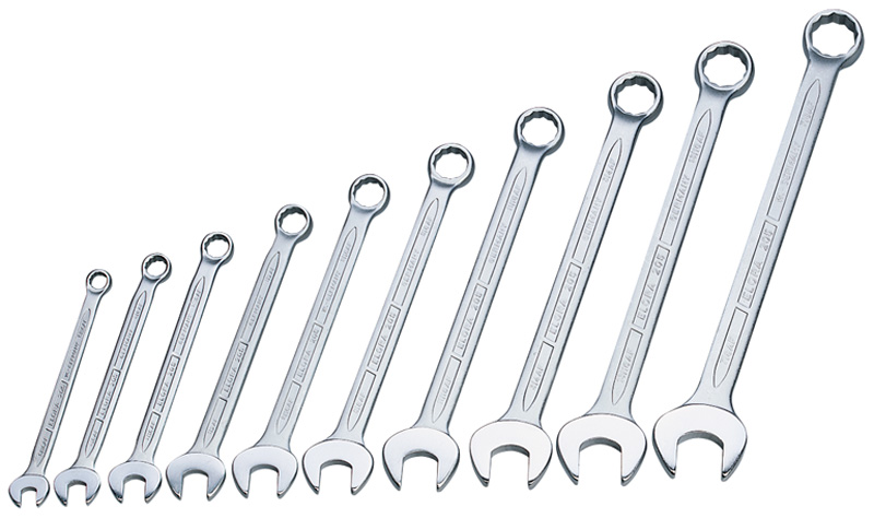 10 Piece Elora Long Imperial Combination Spanner Set - 03024 