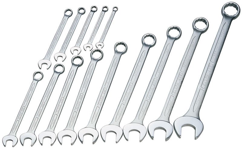 14 Piece Elora Long Imperial Combination Spanner Set - 03040 