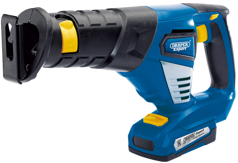 Expert 18v Cordless Reciprocating Saw With One LI-ION Battery - 03290 