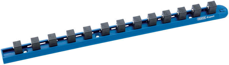 Expert 1/2" Square Drive 380mm Socket Retaining Bar With 13 Clips For 1/2" Square Drive So - 06522 