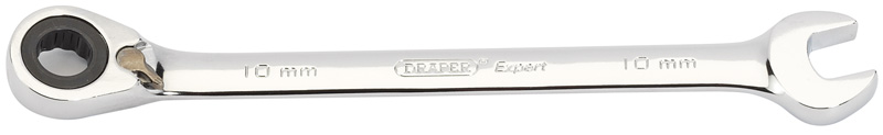 Expert 10mm Draper Expert Hi-Torq® Metric Reversible Ratcheting Combination Spanner - 06618 