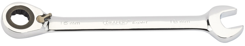 Expert 16mm Draper Expert Hi-Torq® Metric Reversible Ratcheting Combination Spanner - 06624 