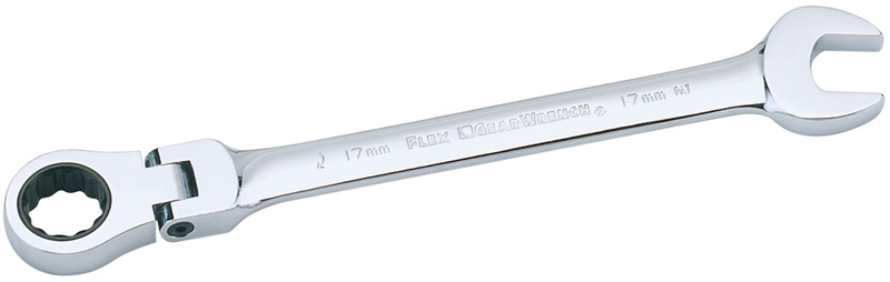 Expert 17mm Draper Expert Hi-Torq® Metric Flexible Head Ratcheting Combination Spanner - 06637 