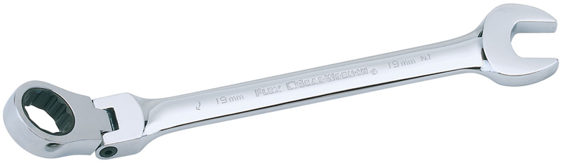Expert 19mm Draper Expert Hi-Torq® Metric Flexible Head Ratcheting Combination Spanner - 06639 