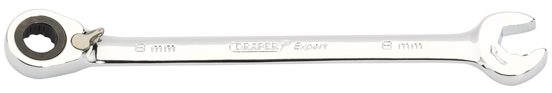 Expert 8mm Draper Expert Hi-Torq® Metric Reversible Double Ratcheting Combination Spanner - 06839 