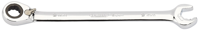 Expert 9mm Draper Expert Hi-Torq® Metric Reversible Double Ratcheting Combination Spanner - 06840 