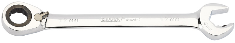 Expert 17mm Draper Expert Hi-Torq® Metric Reversible Ratcheting Open ENd/Combination Spanne - 06849 - SOLD-OUT!! 