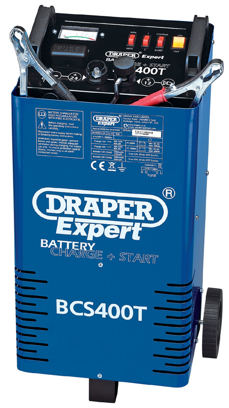 Expert 12/24V 400A Battery Start/Charger With Trolley - 07263 