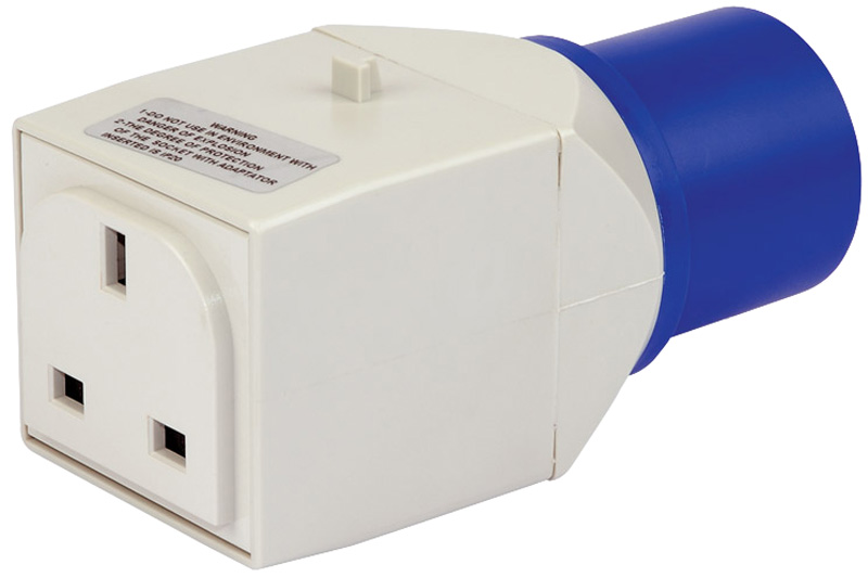 230V 16A To 13A Moulded Adaptor - 08653 